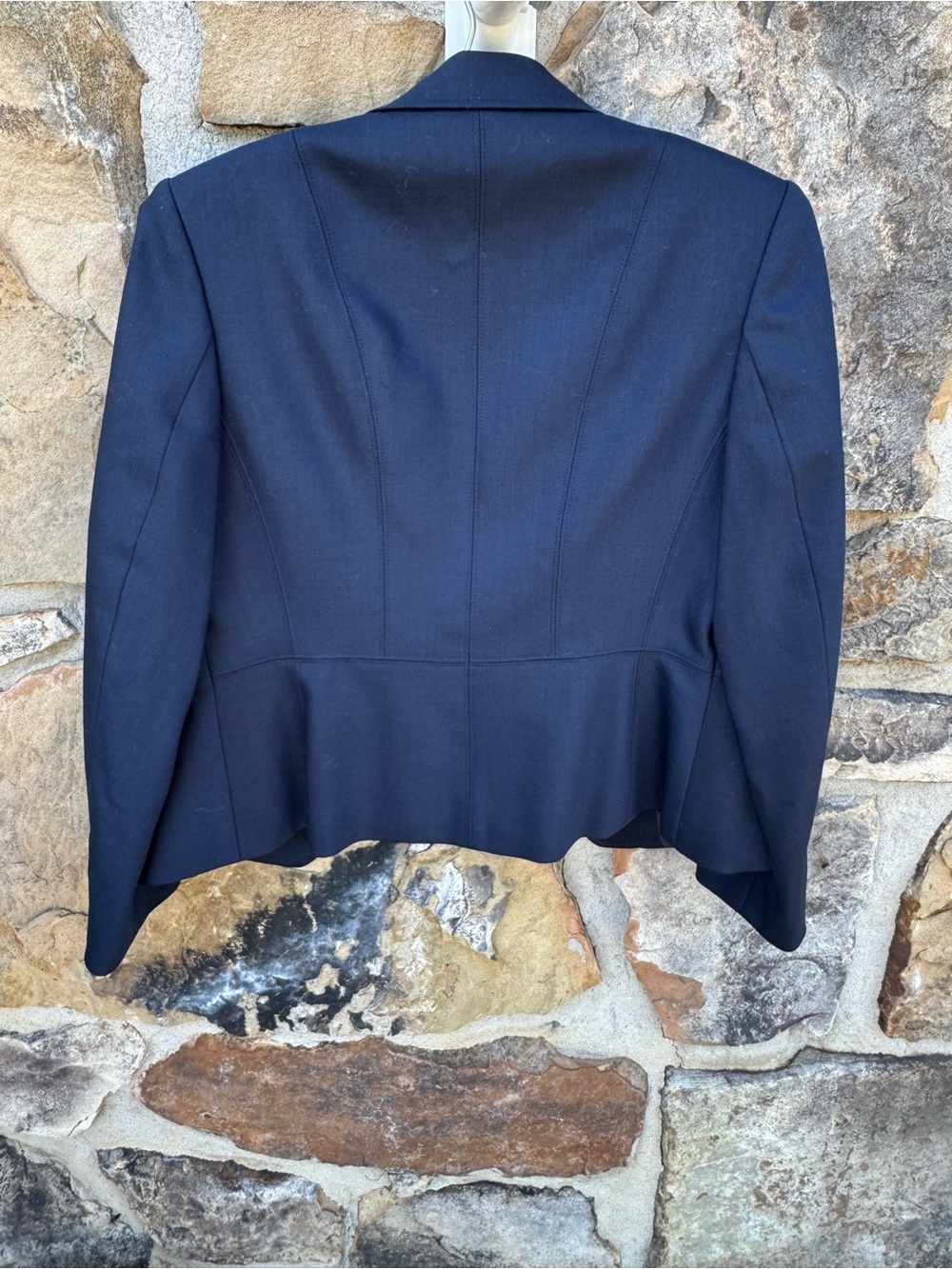 Talbots Navy Wool Single-Button Women's Blazer 6 Petite Tailored Professional - Picture 2 of 16